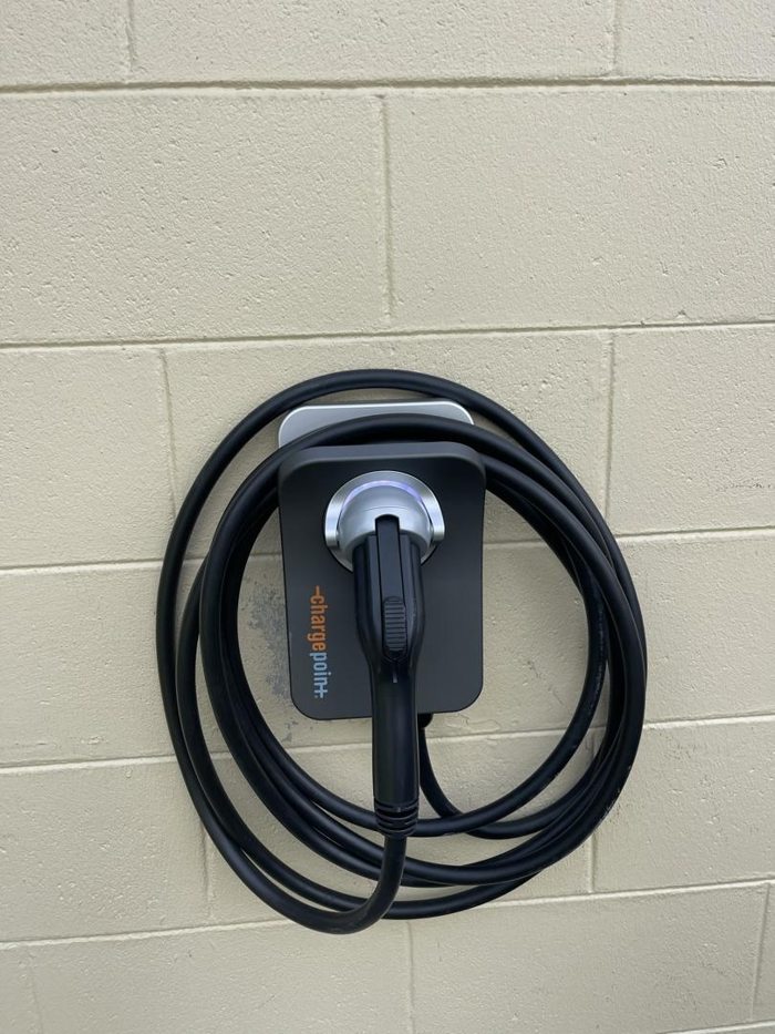 Hardwired home EV charger installation by Go Electric Chargers