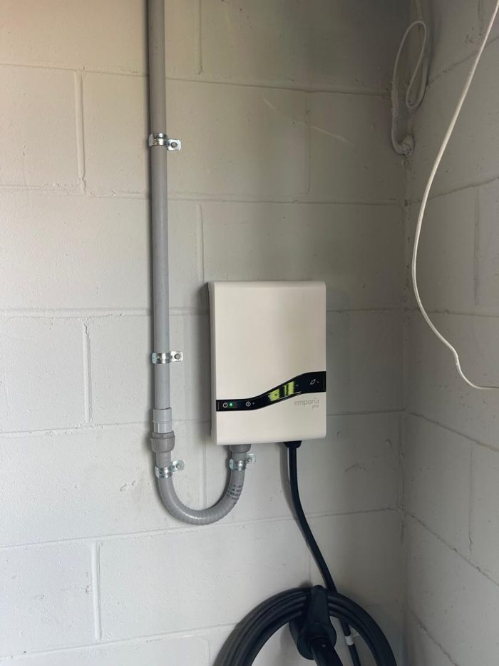 Hardwired home EV charger installation by Go Electric Chargers
